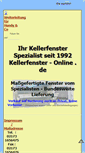 Mobile Screenshot of kellerfenster-online.de
