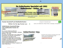 Tablet Screenshot of kellerfenster-online.de